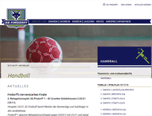 Tablet Screenshot of handball.sg-findorff.de